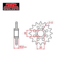 Ladda upp bild till gallerivisning, JT Sprocket, Framdrev Honda