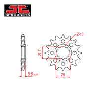 Ladda upp bild till gallerivisning, JT Sprocket, Framdrev Kawasaki