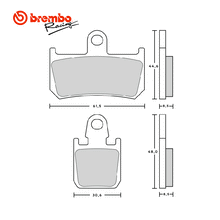 Ladda upp bild till gallerivisning, Bromsbelägg Yamaha