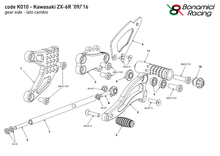 Ladda upp bild till gallerivisning, Kawasaki ZX-6R 2009-2016 (normal- och raceväxling)