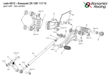 Ladda upp bild till gallerivisning, Kawasaki ZX-10R 2011-2015 (normal- och raceväxling)