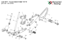 Ladda upp bild till gallerivisning, Suzuki GSX-R1000 2017-2019 (normal- och raceväxling)