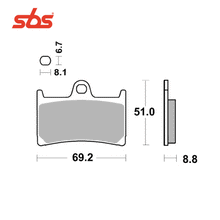 Ladda upp bild till gallerivisning, Bromsbelägg Yamaha