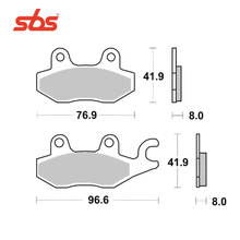 Ladda upp bild till gallerivisning, Bromsbelägg Kawasaki