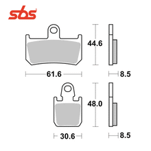 Ladda upp bild till gallerivisning, Bromsbelägg Yamaha