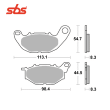 Ladda upp bild till gallerivisning, Bromsbelägg Yamaha