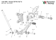 Ladda upp bild till gallerivisning, Yamaha YZF R6 2006-2016 (normal- och raceväxling)