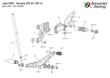 Ladda upp bild till gallerivisning, Yamaha YZF R1 2009-2014 (normal- och raceväxling)