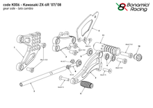 Ladda upp bild till gallerivisning, Kawasaki ZX-6R 2007-2008 (raceväxling)
