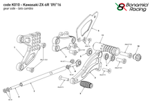 Ladda upp bild till gallerivisning, Kawasaki ZX-6R 2009-2016 (normal- och raceväxling)

